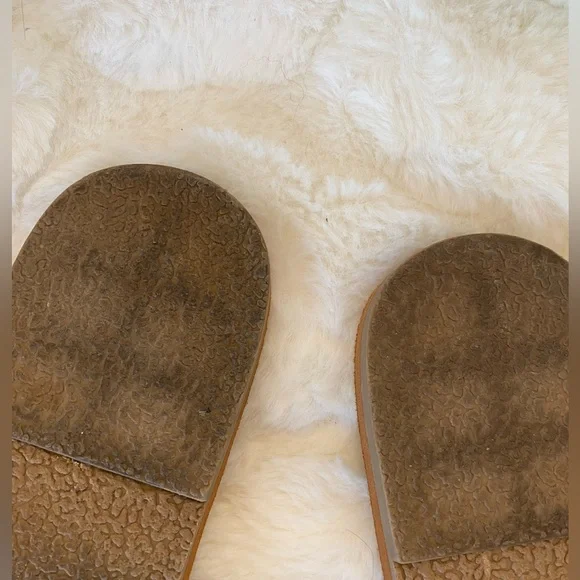 Universal Thread Luz Hurache Slides Sandals Faux Leather Weave Black Women's 9 - Picture 5 of 6